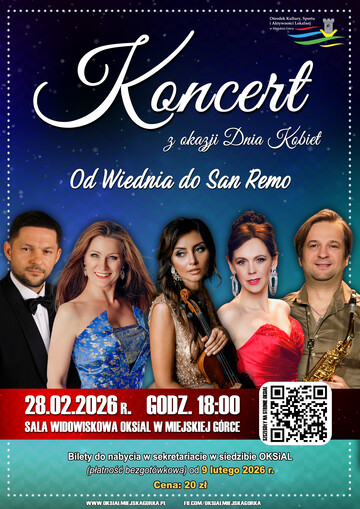 „OD WIEDNIA DO SAN REMO” – KONCERT Z OKAZJI DNIA KOBIET